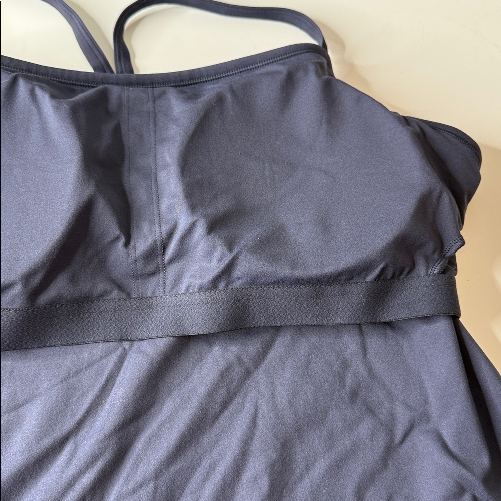 Aerie Offline Athletic Racerback Tank Top Built in Bra Navy Blue XXL - Picture 5 of 10